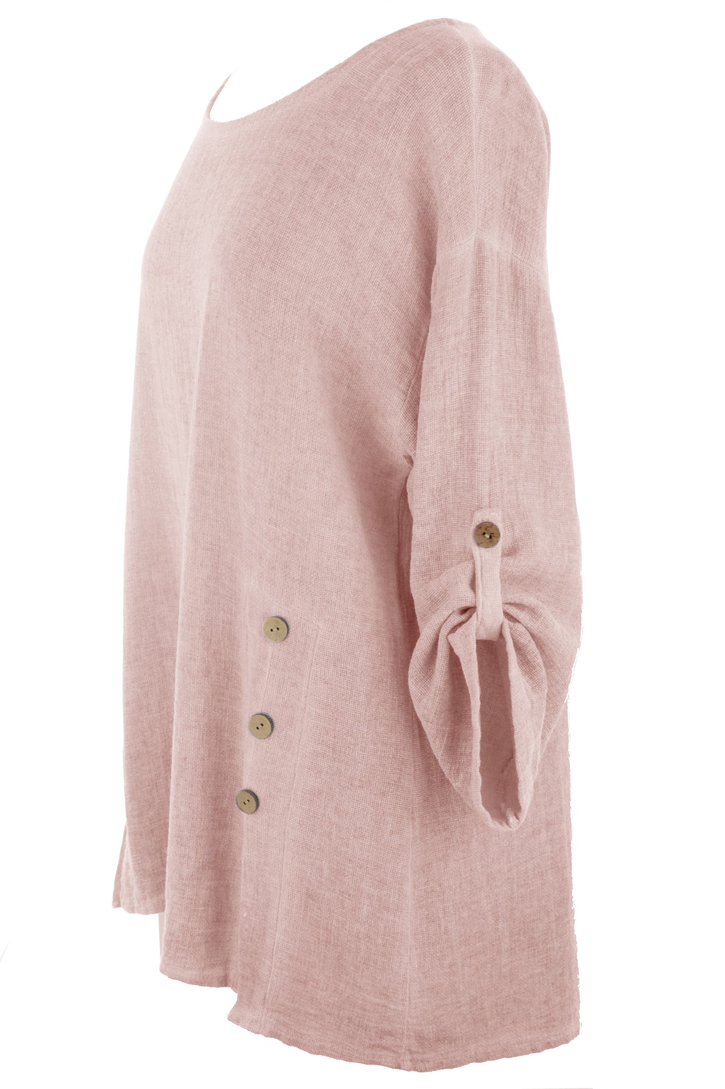 Cutout Button Detail Teabag Top