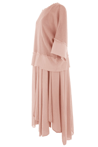 2 Piece Mesh Shrug Midi Dress