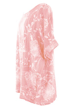 Load image into Gallery viewer, Dandelion Print Button Detail Top
