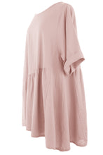 Load image into Gallery viewer, Pleat Panel Linen Tunic
