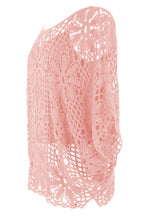 Load image into Gallery viewer, Flower Pattern Crochet Top with Vest
