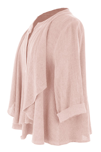 Drape Detail Teabag Shirt