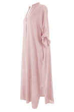 Load image into Gallery viewer, V Neck 2 Pocket Cotton Midi
