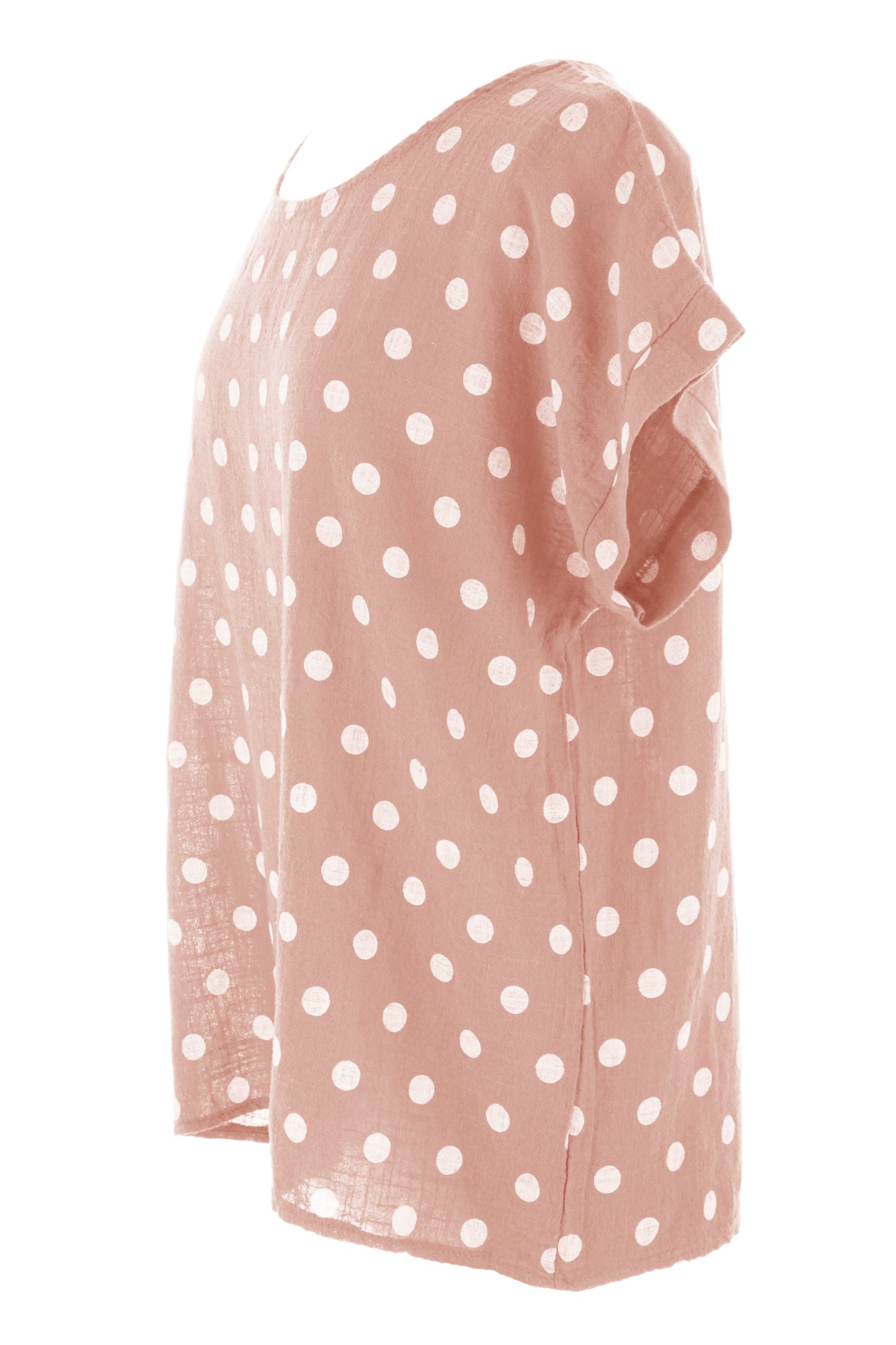 Polka Dot Print Necklace Top