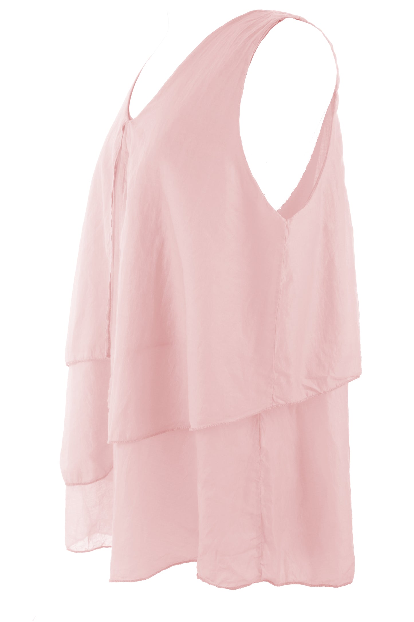 Flap Detail Silk Top