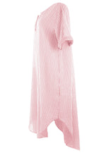Load image into Gallery viewer, Button Detail Stripe Midi
