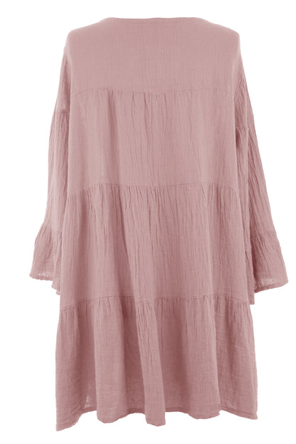 Tiered Teabag Linen Tunic