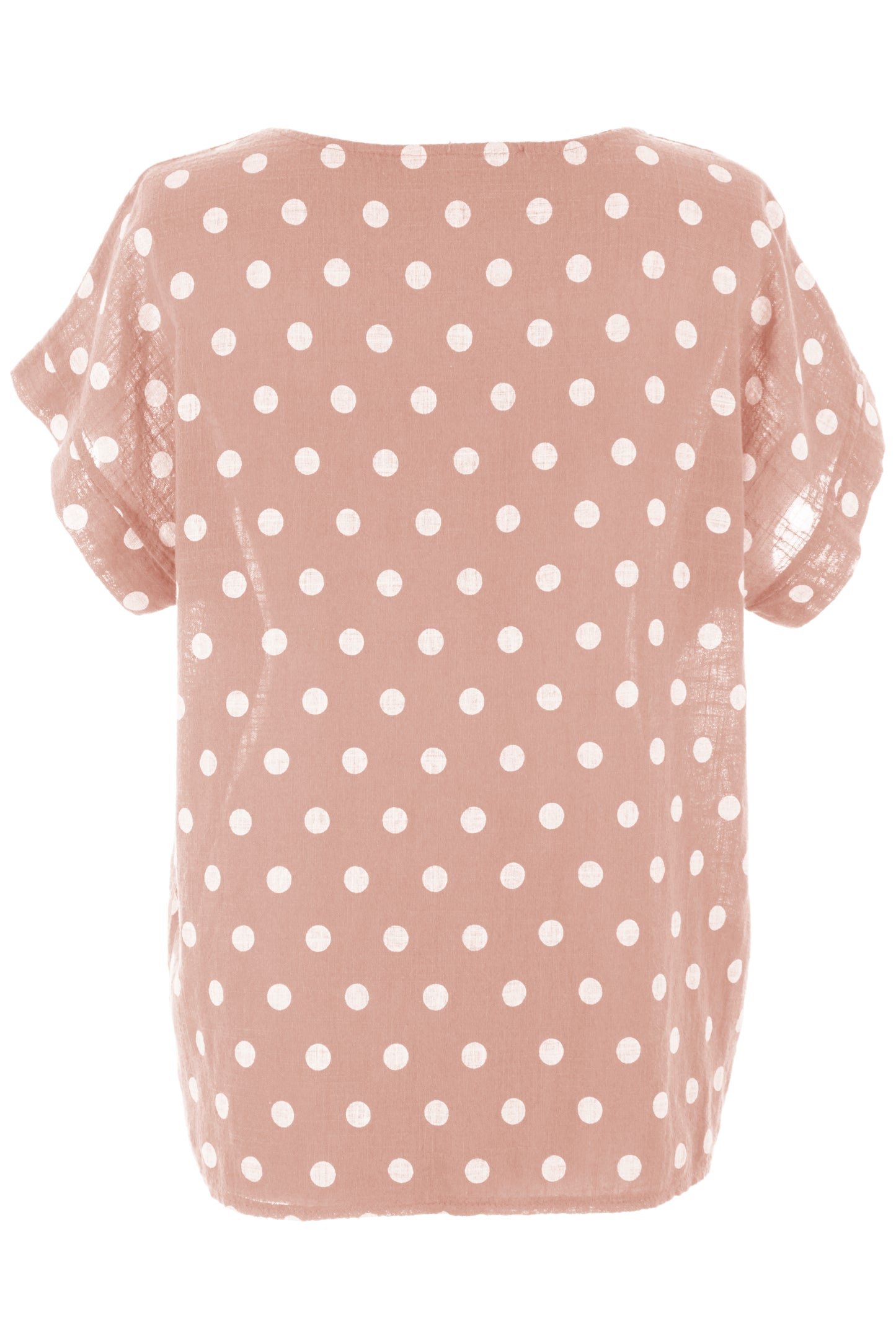 Polka Dot Print Necklace Top