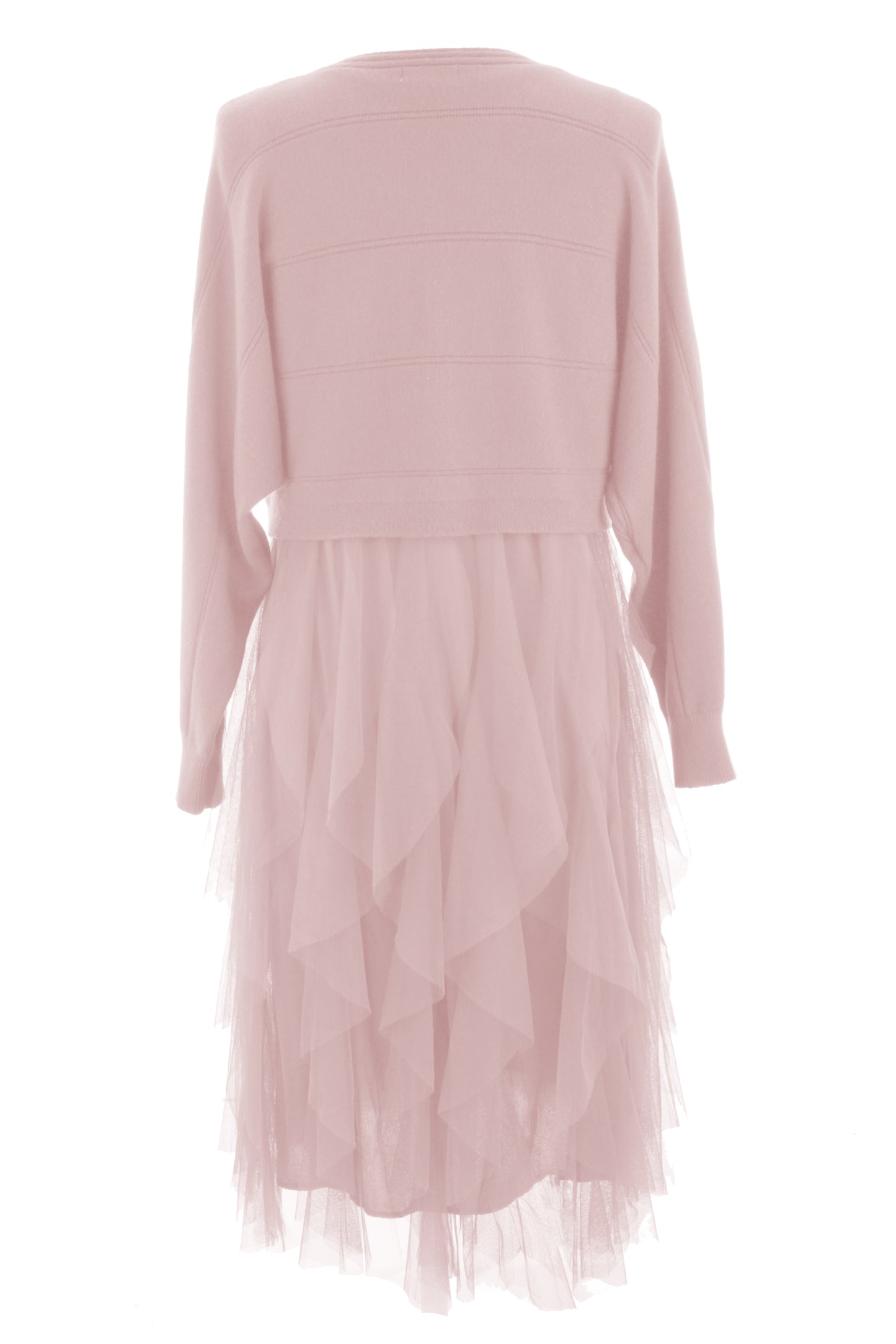 2 Piece Knit Jumper Ruffle Dress