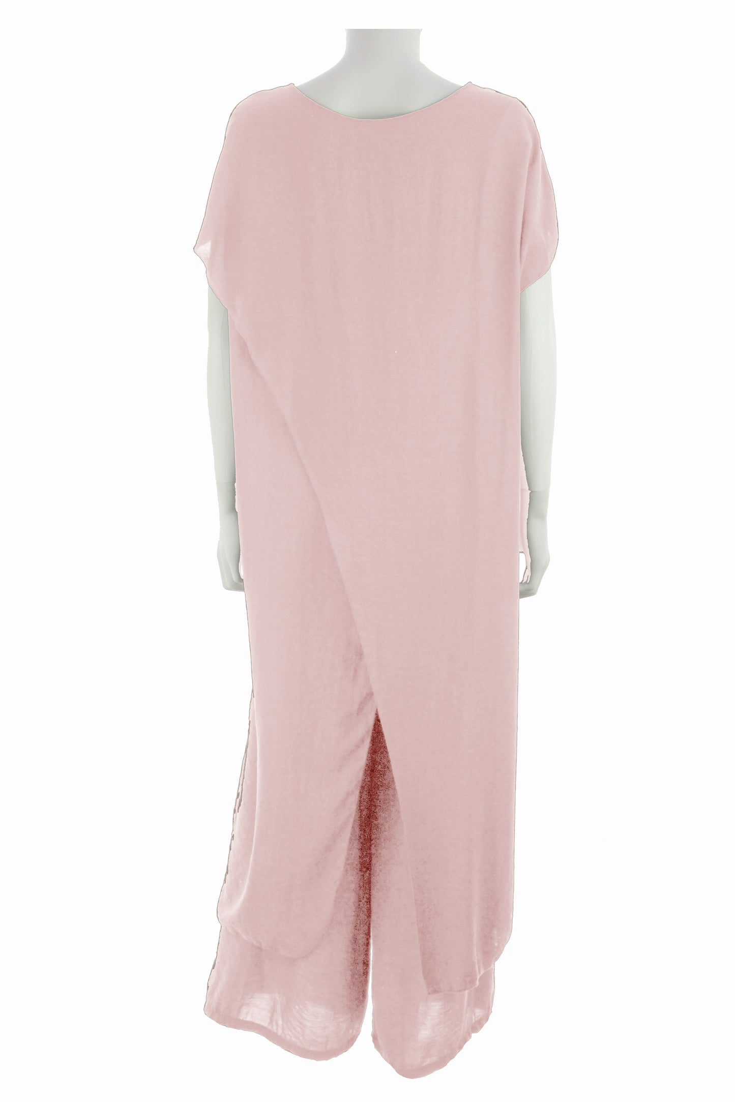 Crossover Tunic Top Wide Leg Trouser Set