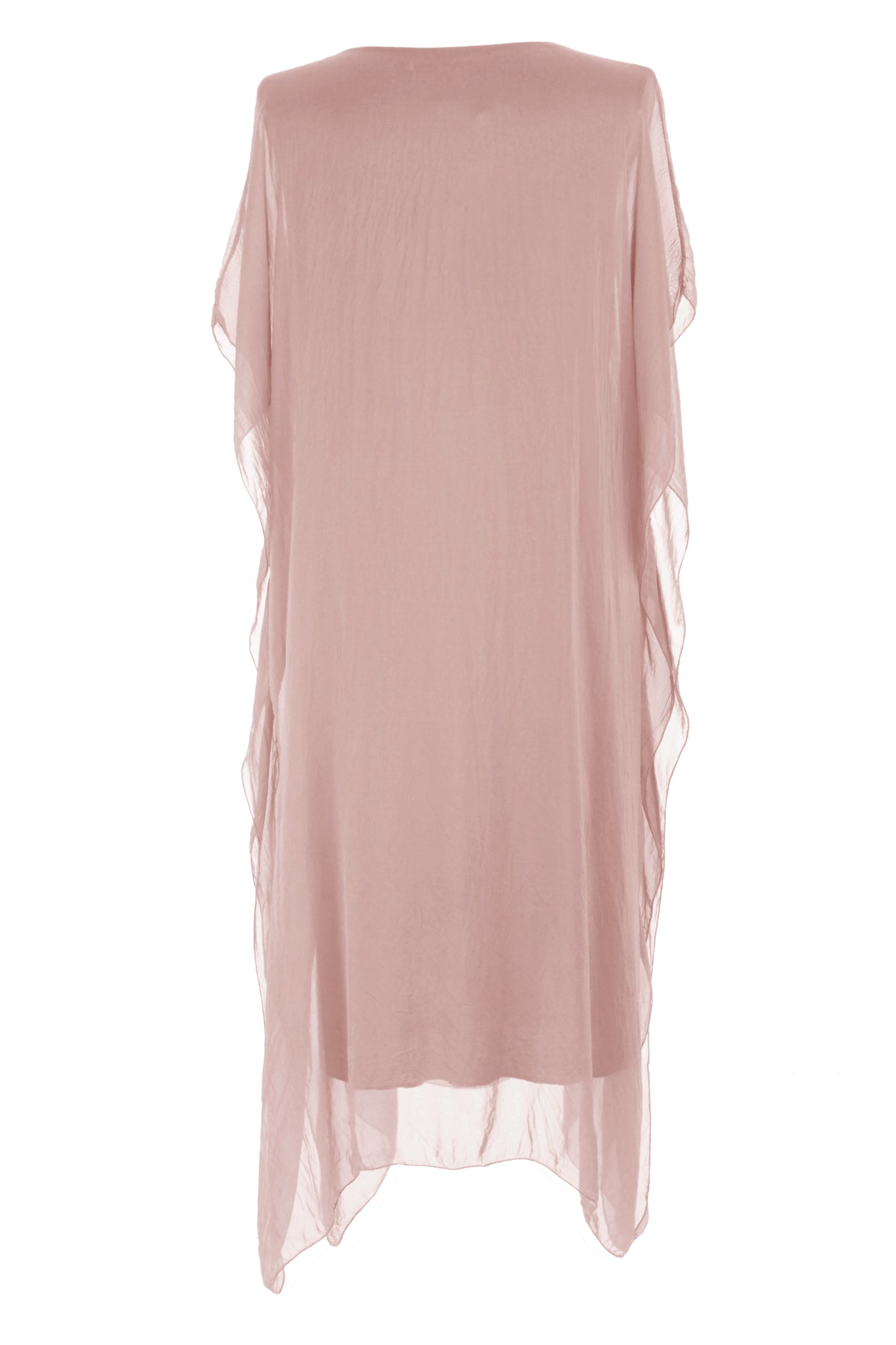 Batwing Silk Kaftan Midi