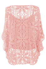 Load image into Gallery viewer, Flower Pattern Crochet Top with Vest
