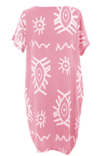 Load image into Gallery viewer, 2 Pocket Abstract Print Dress
