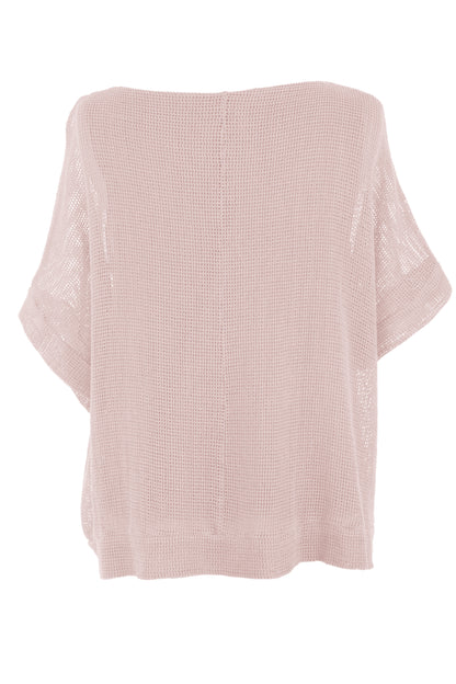 Tie Ruched Detail Mesh Top