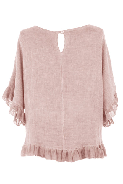Frill Hem Teabag Top