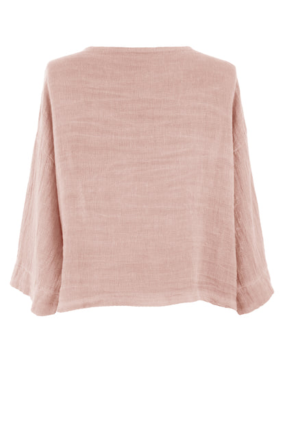 One Button Teabag Linen Jacket