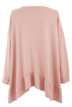 Load image into Gallery viewer, V Neck Frill Hem Jersey Top

