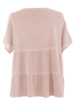 Load image into Gallery viewer, Button Tiered Linen Top
