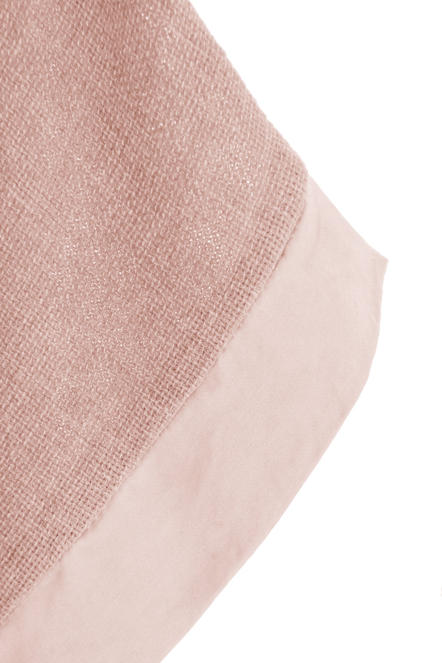 Satin Trim V Neck Teabag Linen Blouse