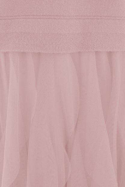 2 Piece Knit Jumper Ruffle Dress