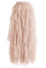 Load image into Gallery viewer, Ruffle Tulle Midi Skirt
