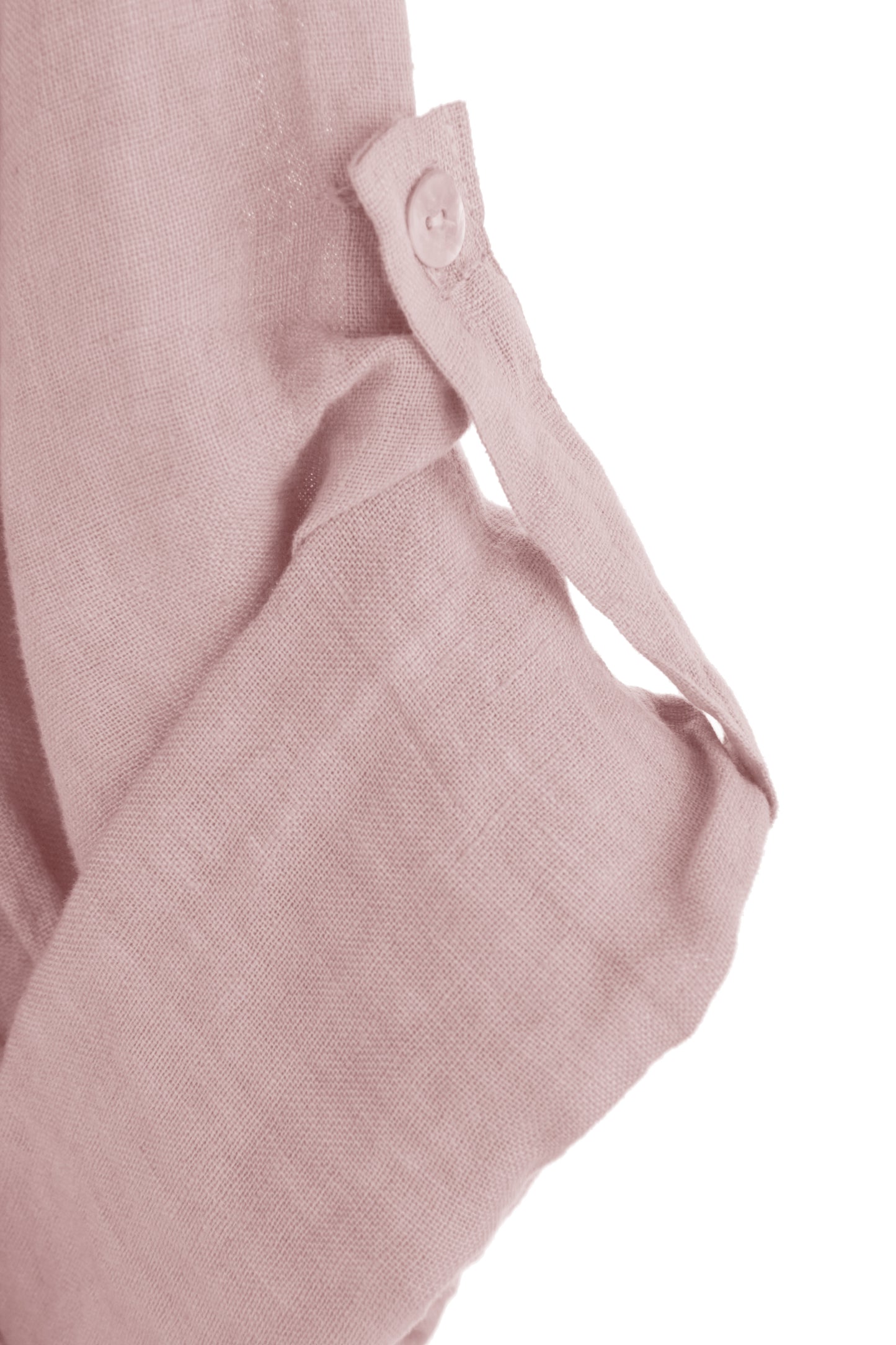 Pleat Panel Linen Dress