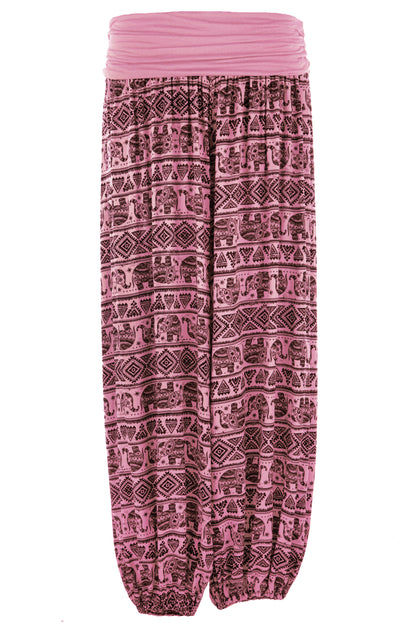 Elephant Print Harem Trouser