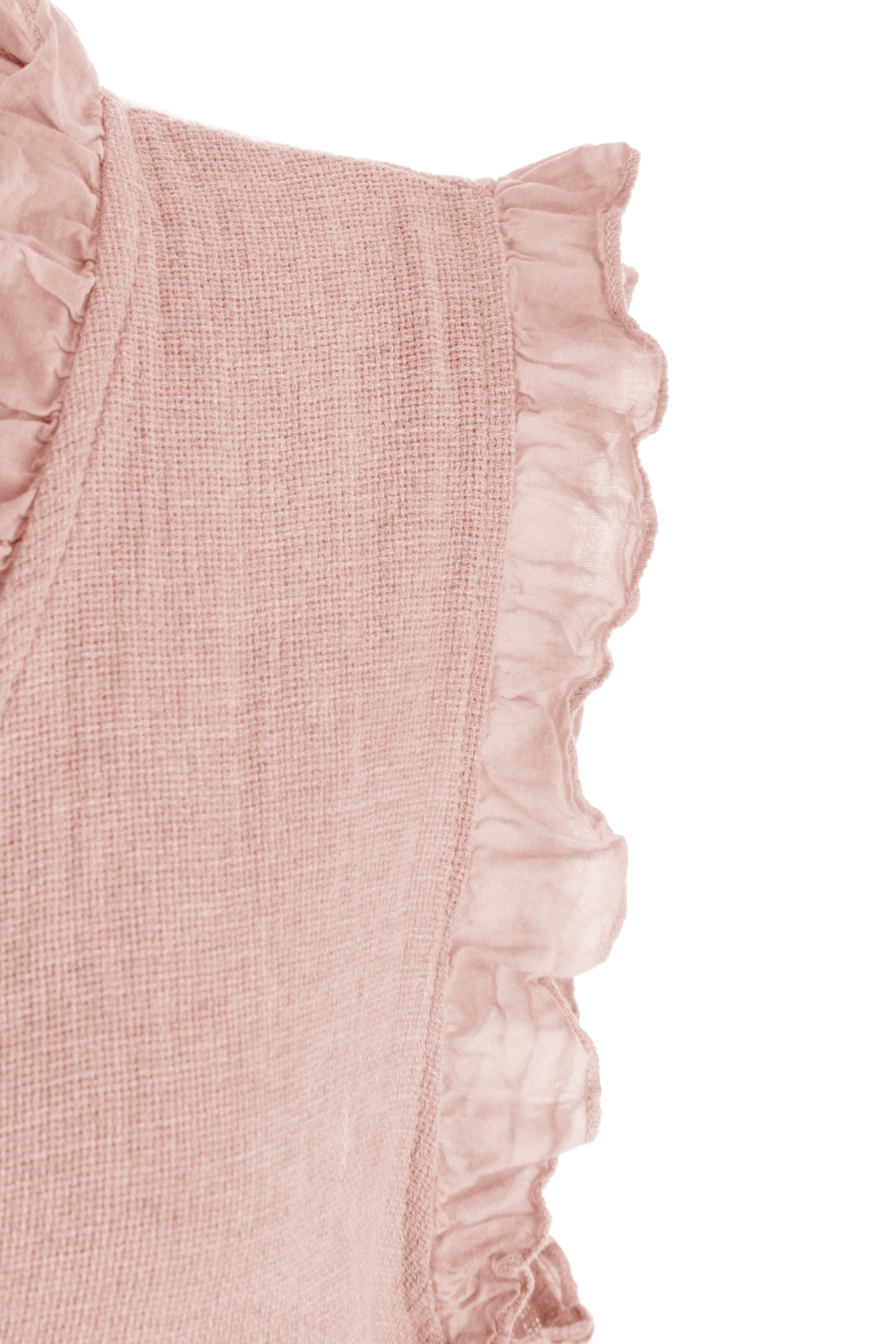 Sleeveless Frill Trim Teabag Top