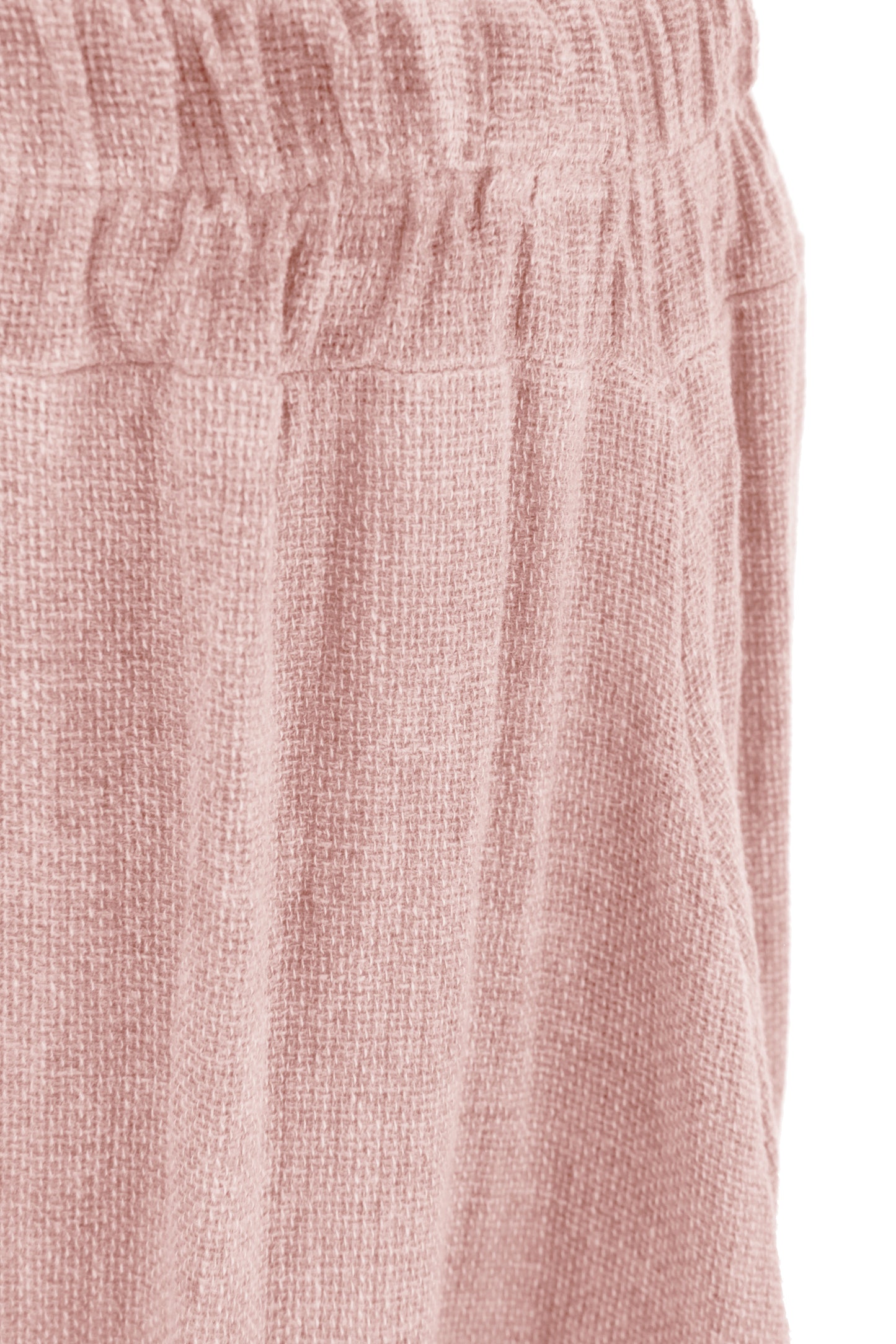 Side Slit Wide Leg Teabag Linen Trouser