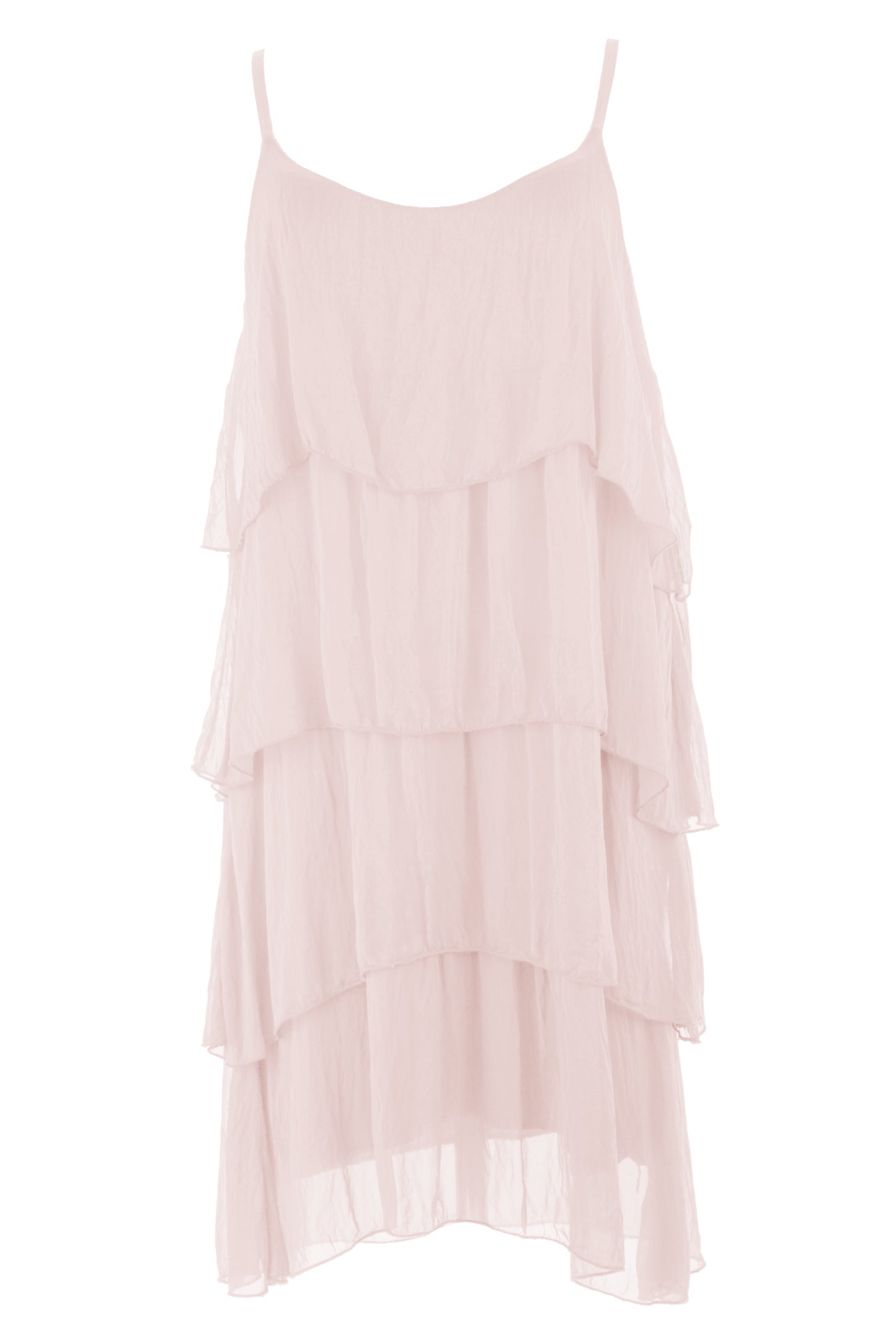 Ruffle Silk Dress
