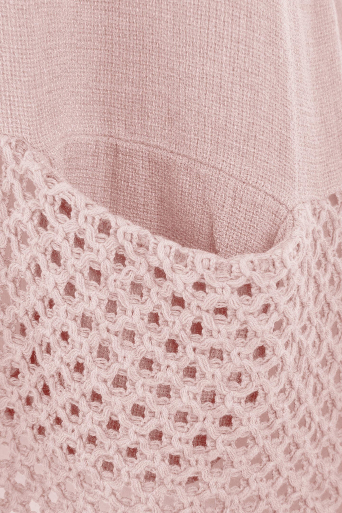 2 Pocket Crochet Detail Teabag Top