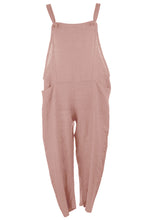 Load image into Gallery viewer, Tie Knot Linen Dungarees
