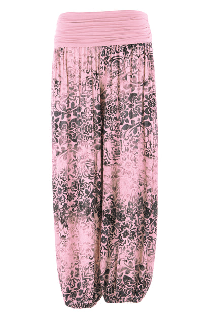 Floral Print Harem Trouser