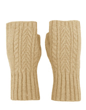 Load image into Gallery viewer, Fingerless Cashmere Knit Gloves
