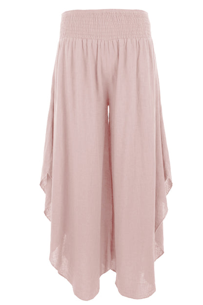 Side Split Linen Trouser