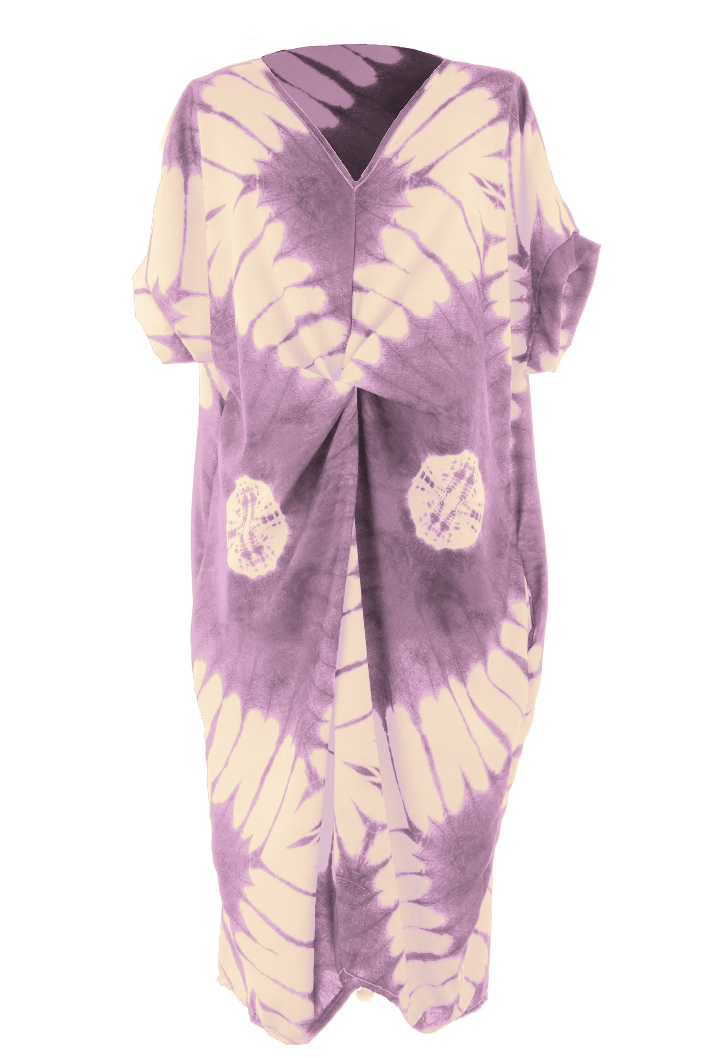 Tie Dye Twist Front Dress