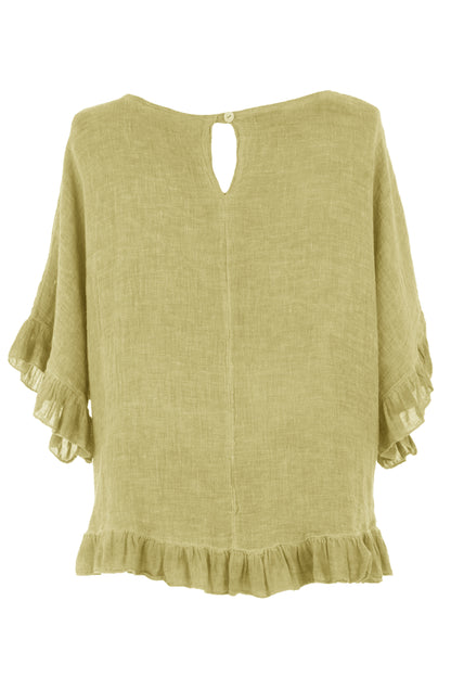 Frill Hem Teabag Top