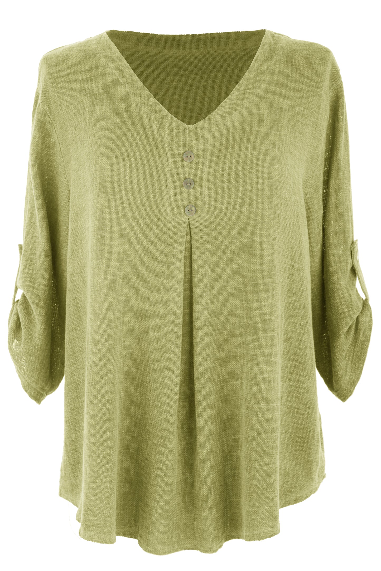 3 Button Detail Teabag Top