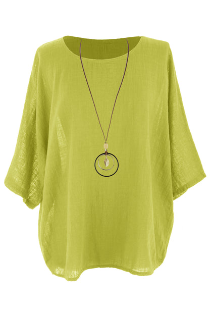 Cotton Necklace Top