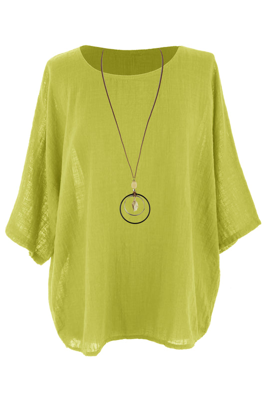 Cotton Necklace Top