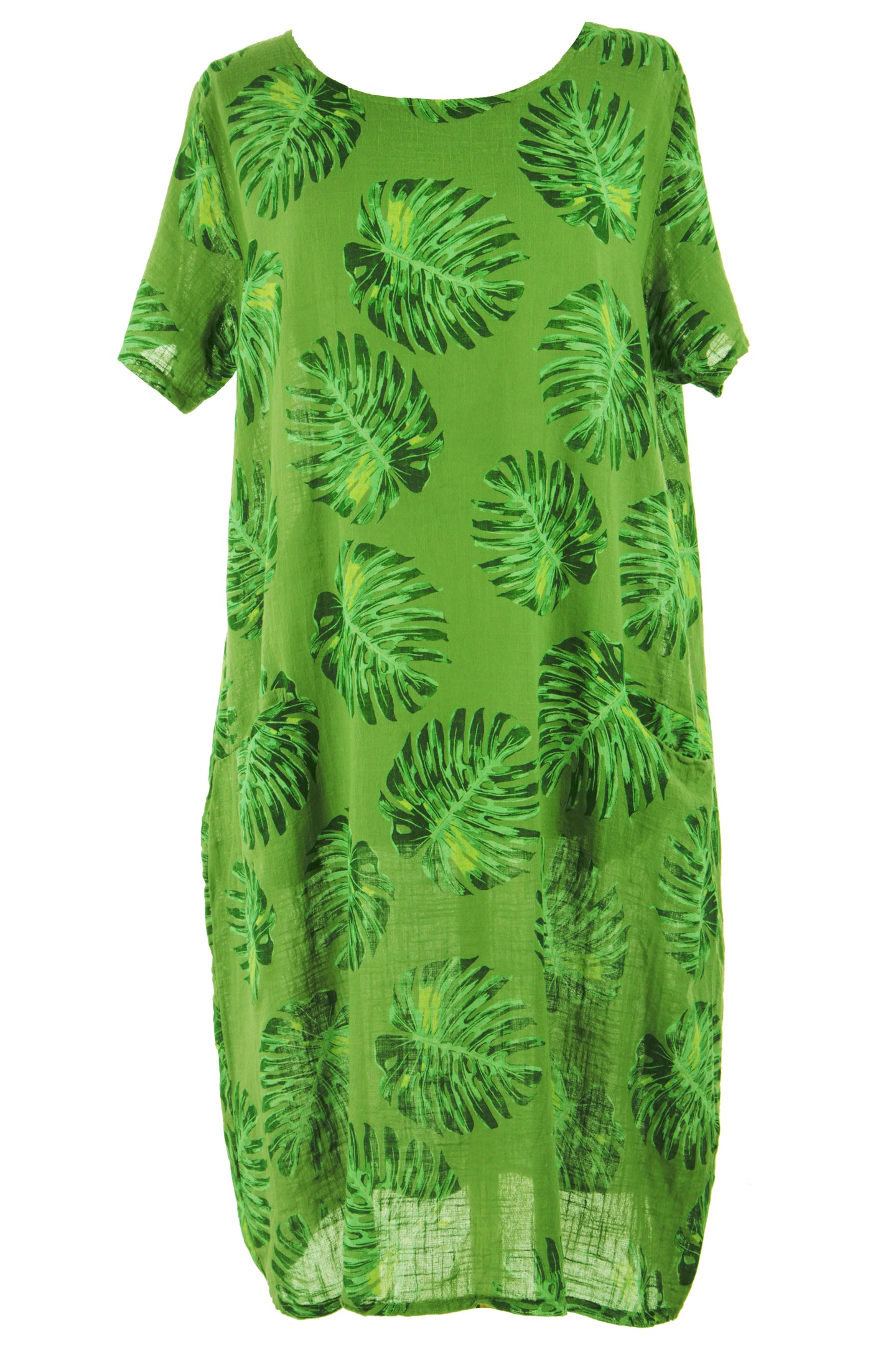 Palm Print Dress