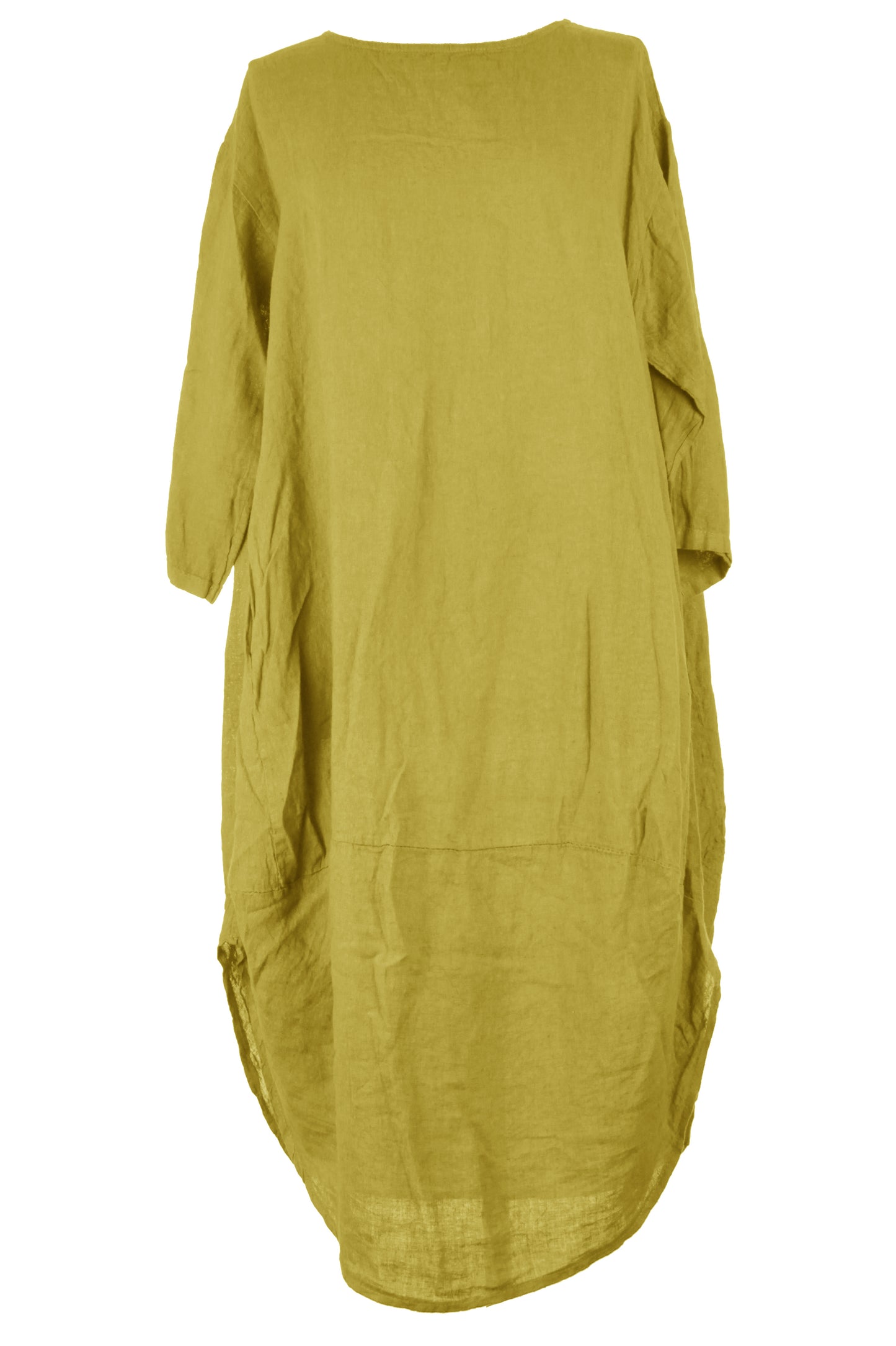 2 Pocket Cocoon Linen Midi