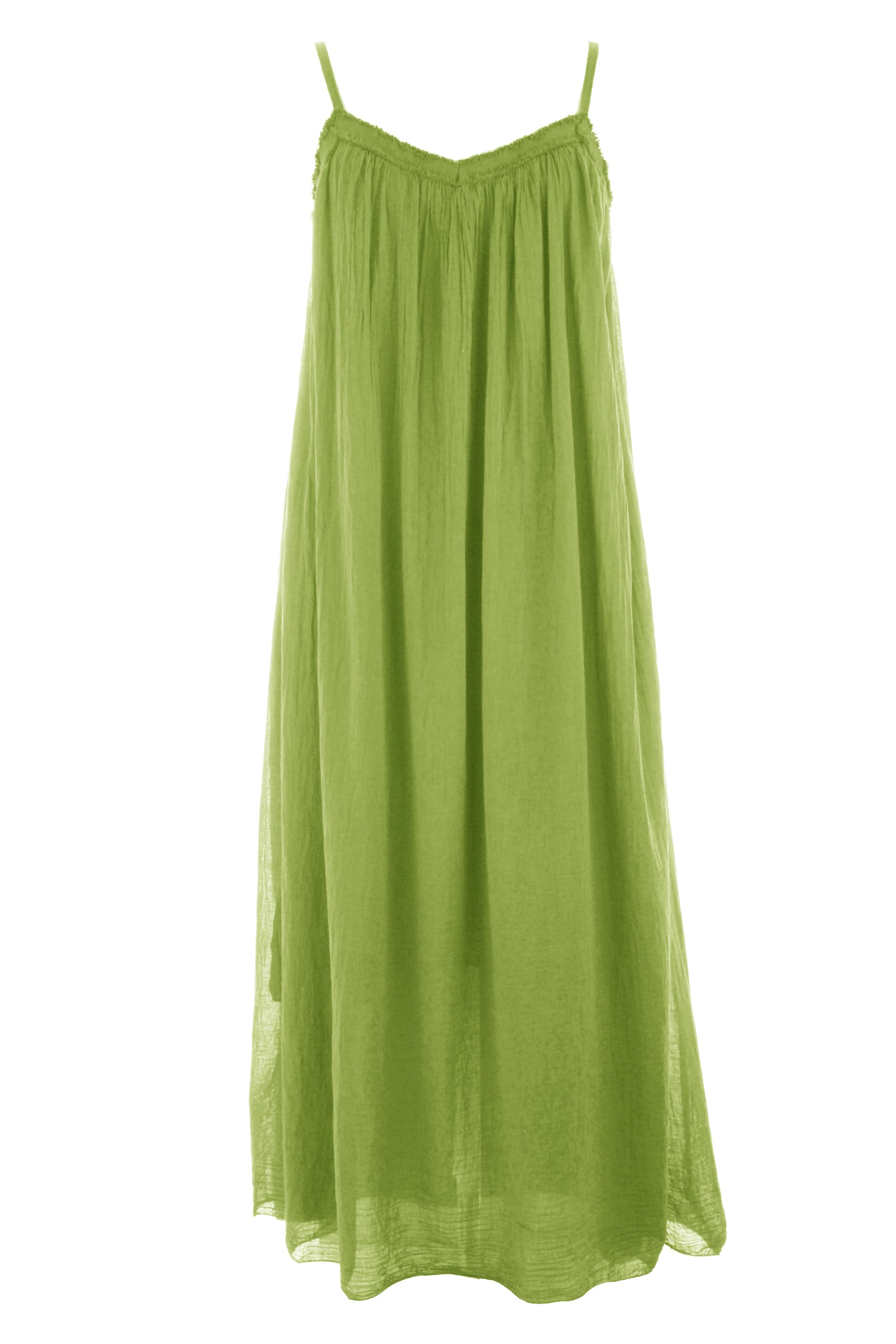 Strappy Cotton Midi Dress