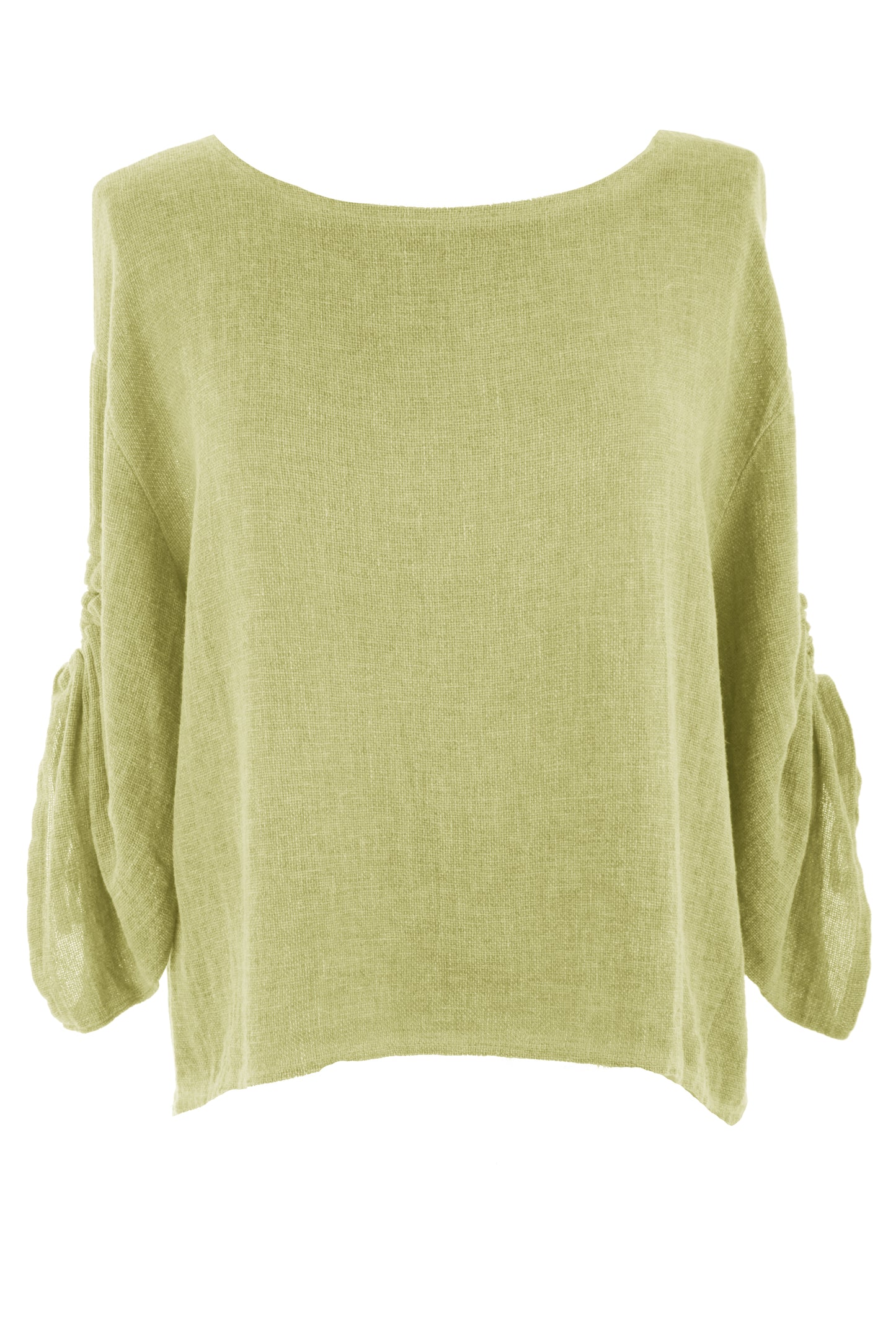 Ruched Sleeve Teabag Top