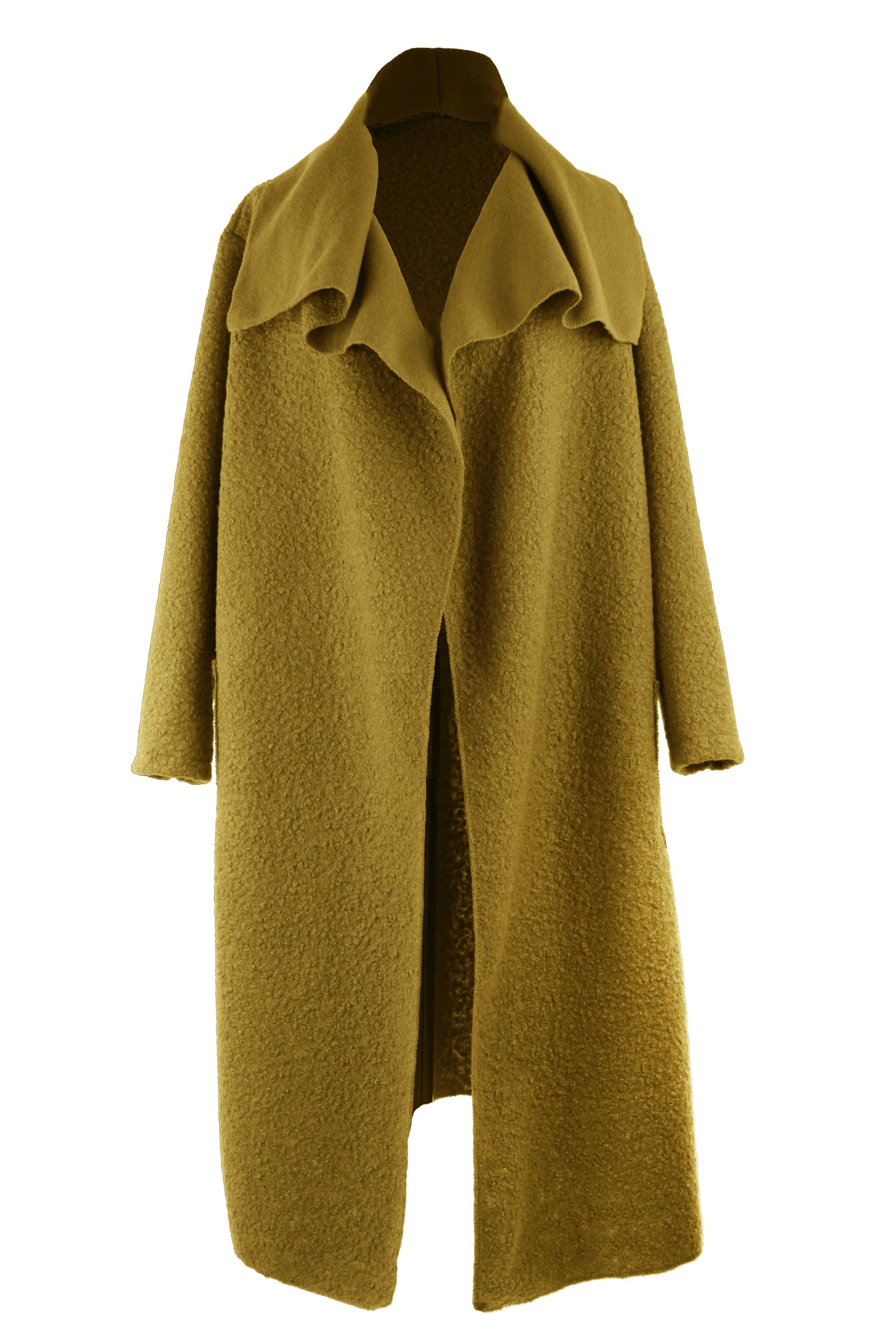 Plain Boucle Coat