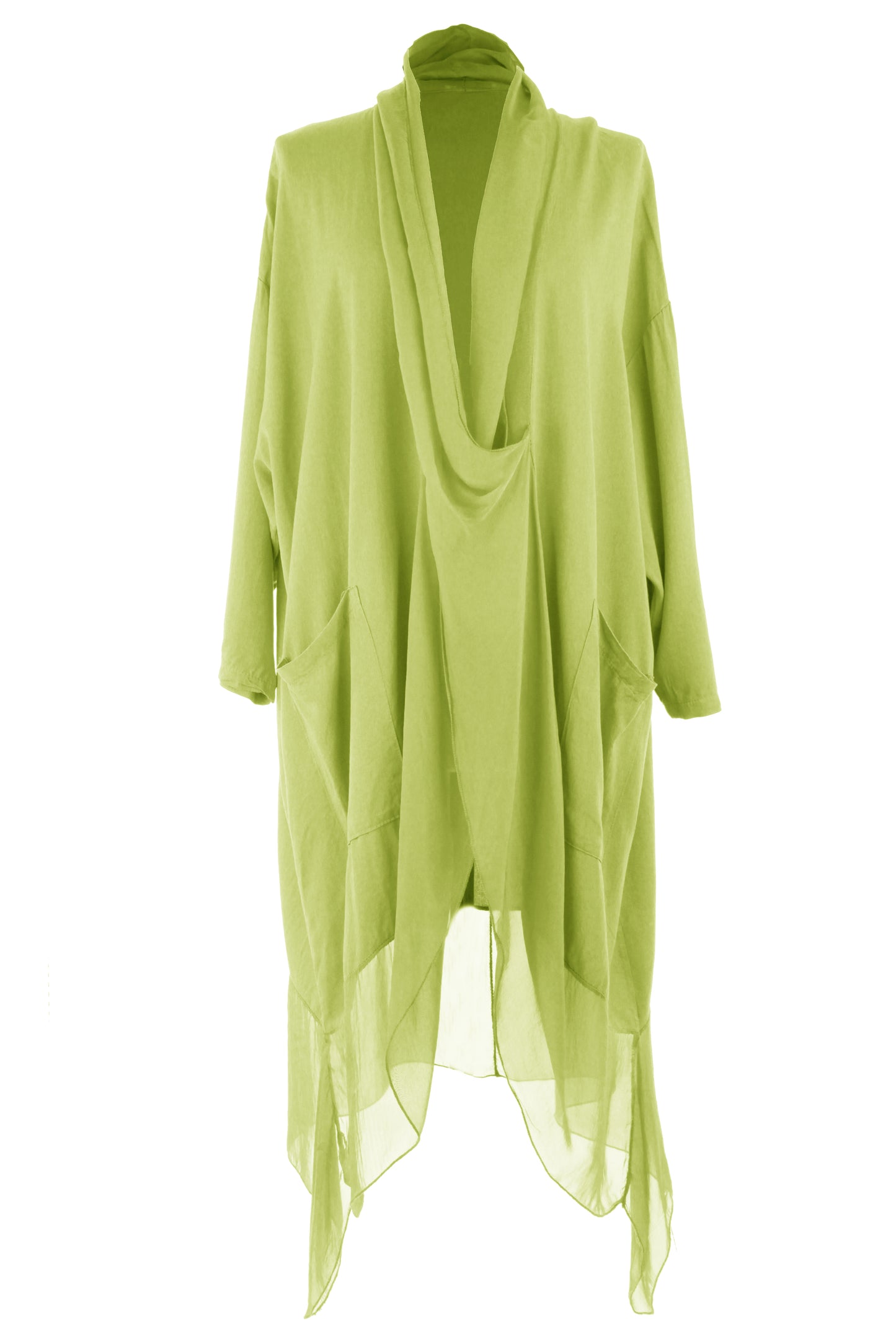 Crossover Silk Panel Tunic