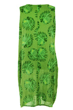 Load image into Gallery viewer, Sleeveless 2 Pocket Palm Print Dress
