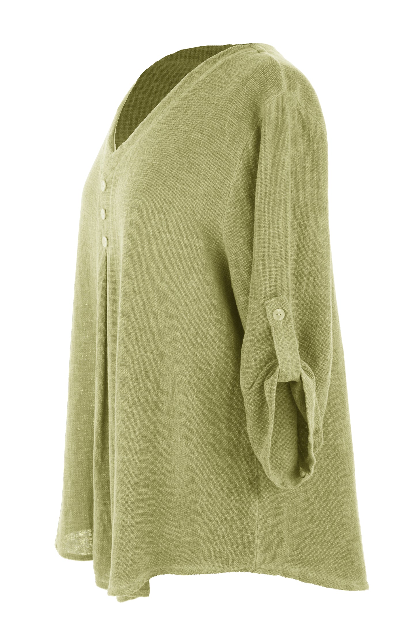 3 Button Detail Teabag Top