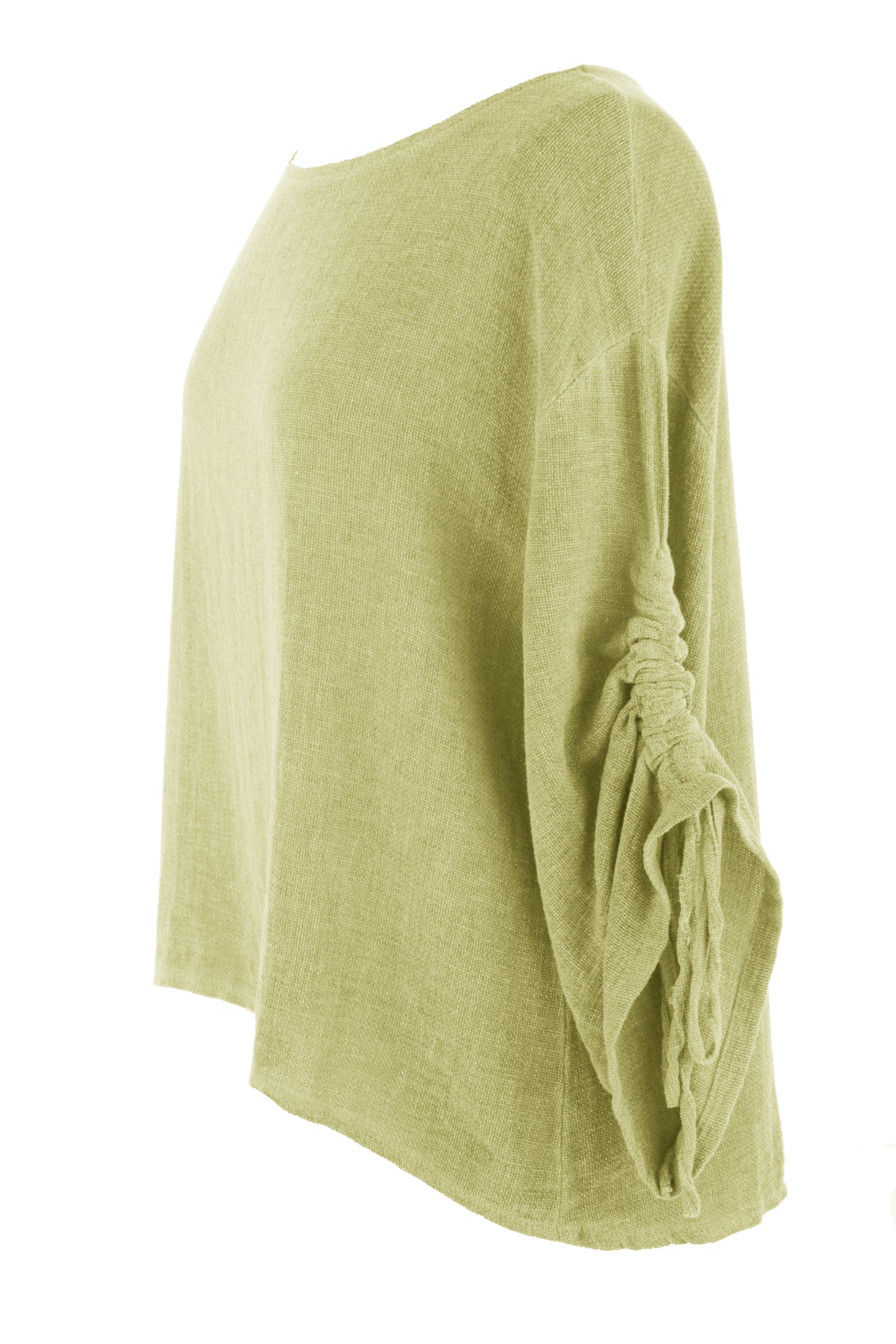 Ruched Sleeve Teabag Top
