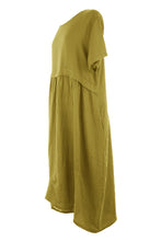Load image into Gallery viewer, Pleat Detail Linen Dress
